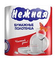 полотенца бумажные Нежная белые 2шт. 